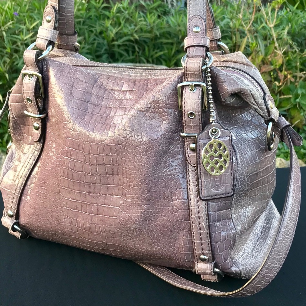 ****SOLD**** Coach Croc Satchel